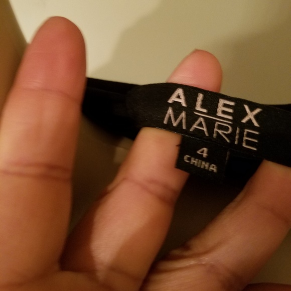 Alex Marie black and golden dress size 4 - Picture 4 of 5